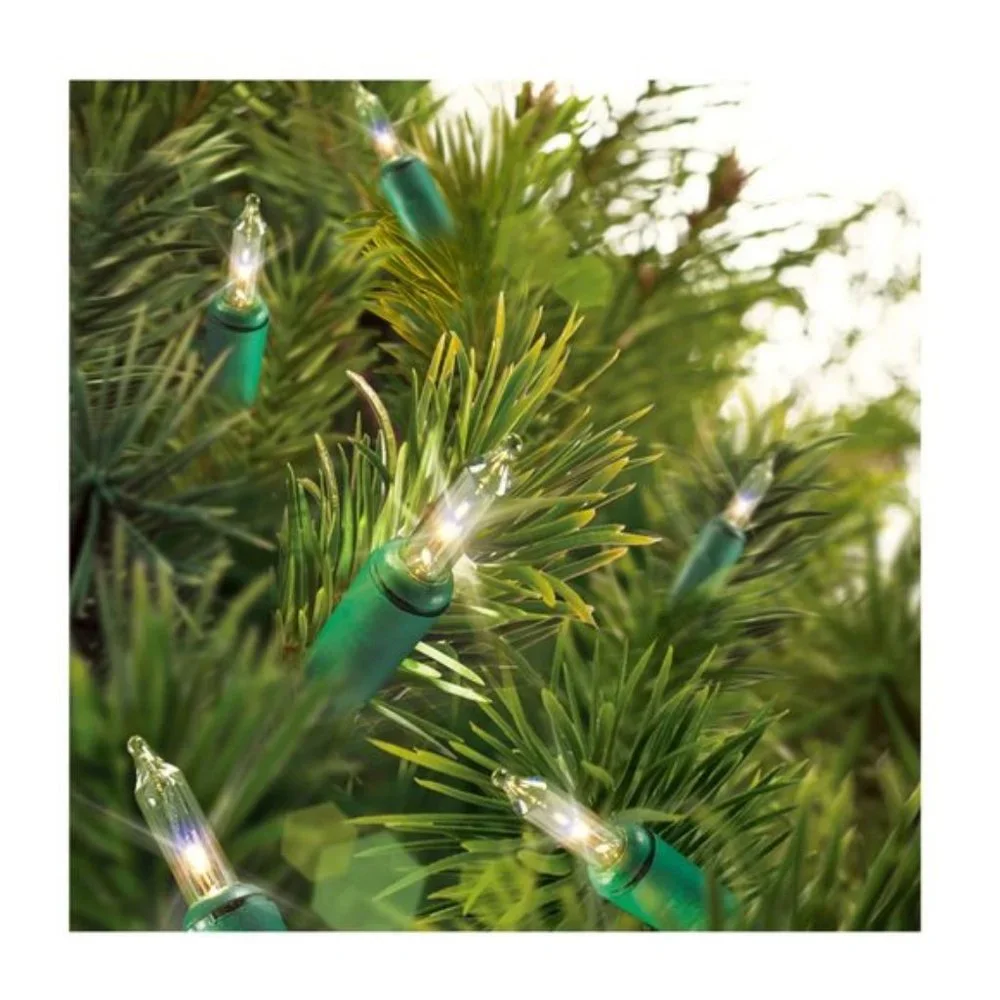 Holiday Time 100 Clear Mini Christmas String Lights NWT